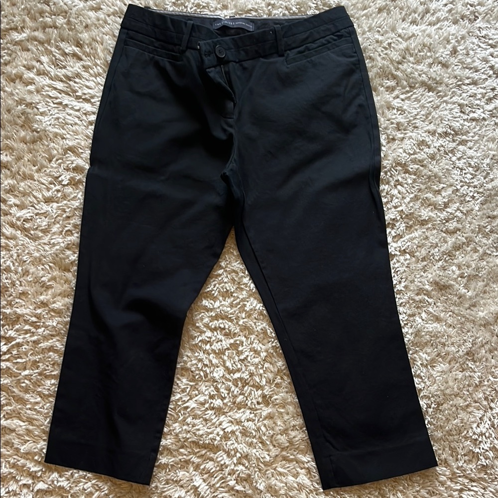 The Limited Black Chinos Classic Straight-Leg